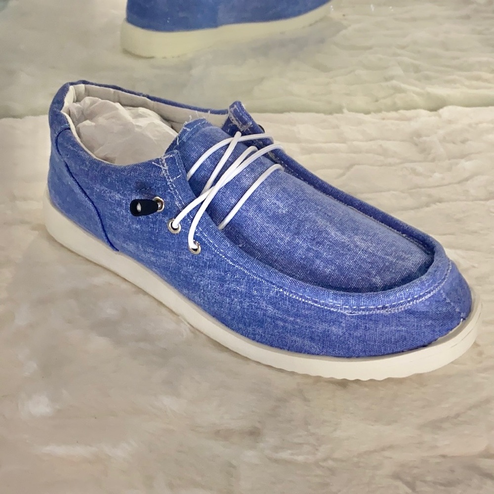 Outwoods Blue Denim Sneakers Blue Shoes